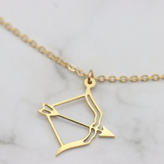 Sagittarius Necklace Zodiac Signs Arrow 