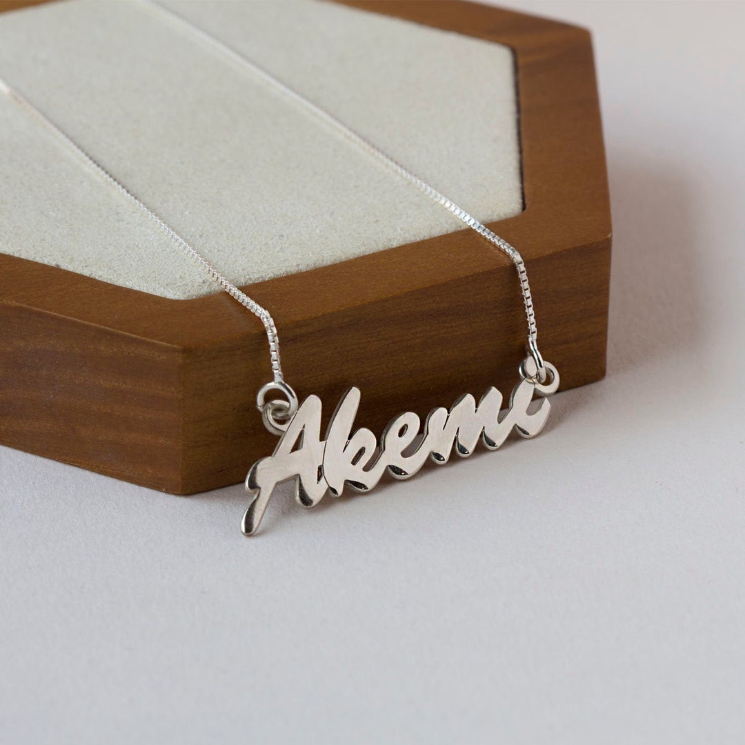Name Necklace Custom Name Necklace Personalized Necklace Etsy
