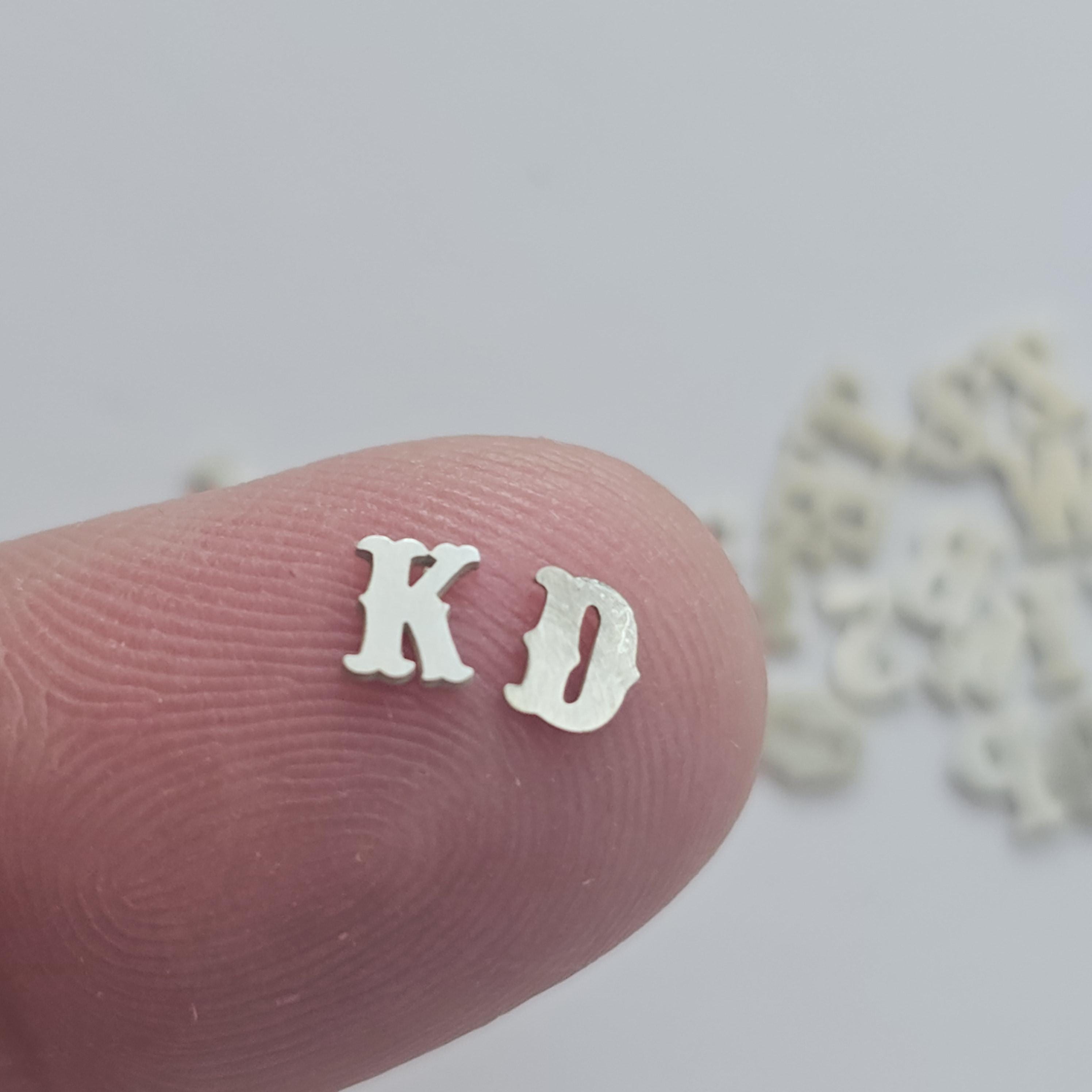 Sterling Silver Alphabet, 4mm Letter Components, Letter Charms, Western ...