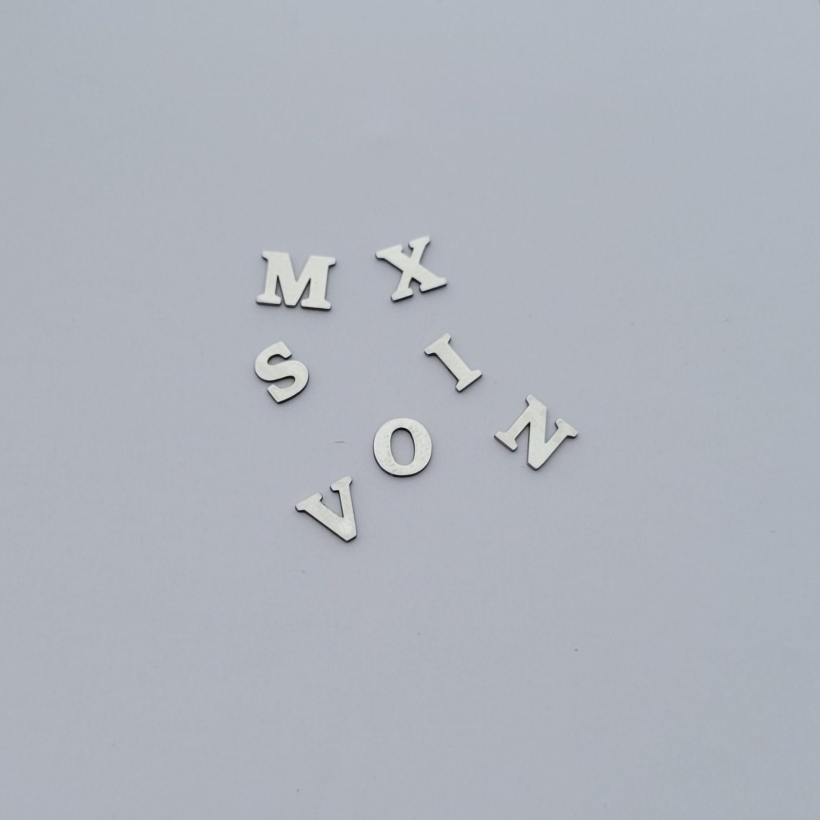 Sterling Silver Alphabet, Letter Components, Letter Charms, Sitka Font ...