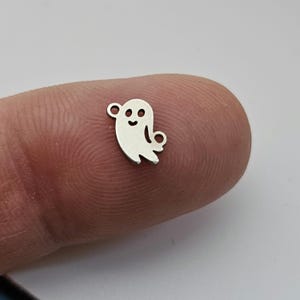 Kleiner Geist Anhänger, permanent Schmuck Verbinder, Sterling Silber, Herbst PJ Anhänger