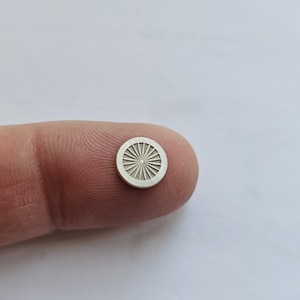 Juego de 5 conchos occidentales de plata de ley, diseño occidental, concho DIY