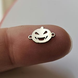 Jack o Lantern, Permanent Schmuck Anschlüsse, Sterling Silber, Halloween Charme