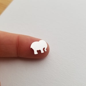 Sterling silver baby elephant component, solderable elephant accent