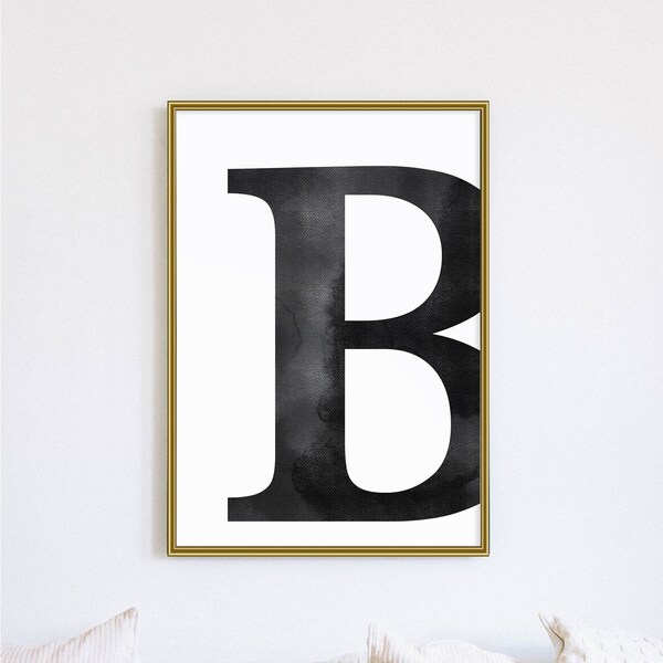 Letter B Poster - Etsy