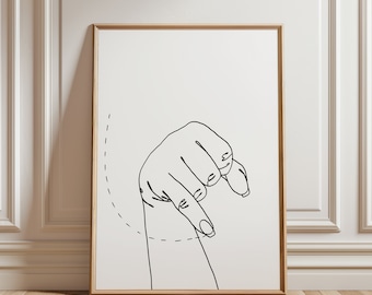 May include: A black and white line drawing of a hand signing the letter "C" in American Sign Language.