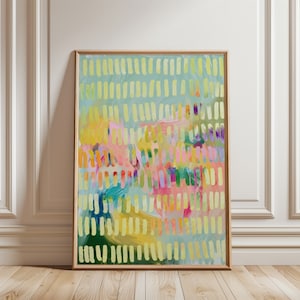 Impresión de arte abstracto 'Colores de otoño' / Arte de pared imprimible, decoración del hogar, colorido, descarga digital