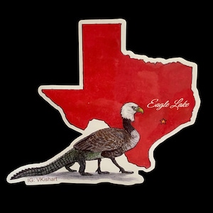 The Alligoogle of Eagle Lake, Texas - VINYL GLOSS STICKER.