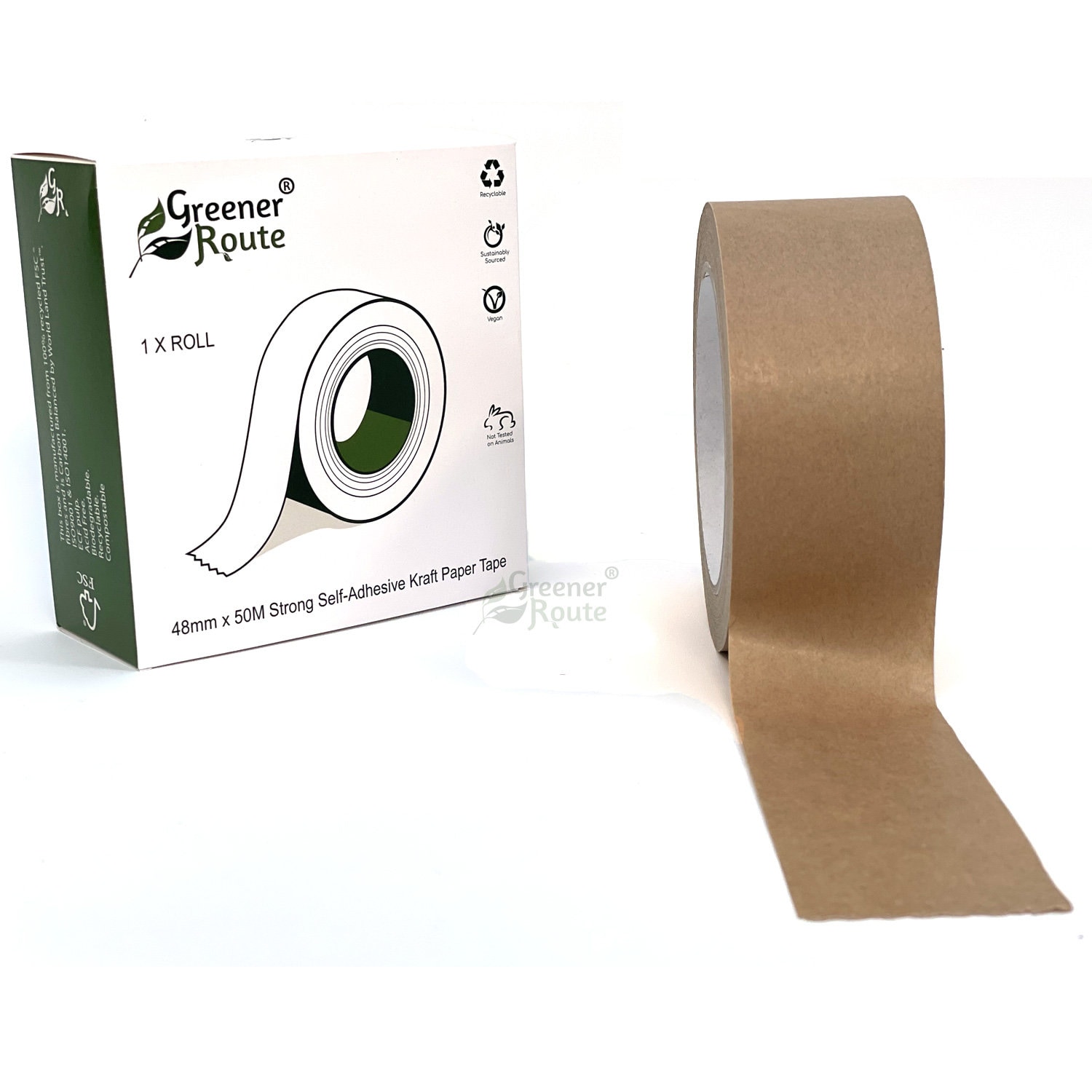 Brown paper tape 50M extra large 75MM