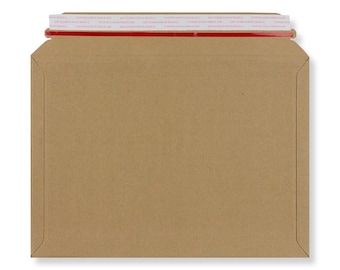 100 buste postali per libri A4 234 x 334 mm / Buste in cartone marrone / Ideali per proteggere libri, CD, opere d'arte, brochure / 100% riciclabili