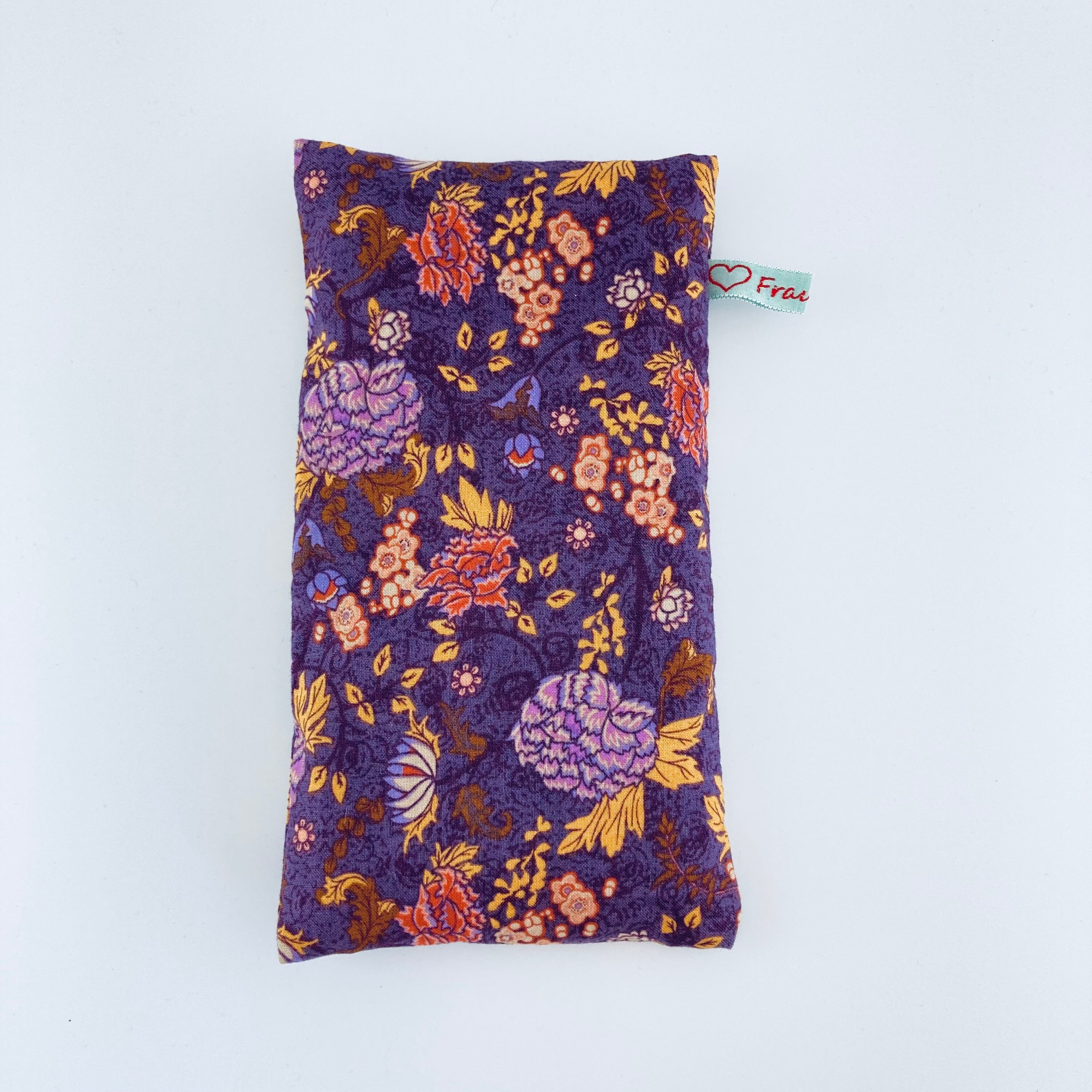 Cuscino Yoga Con Lavanda - Per Occhi E Relax, Motivo Fiori Viola