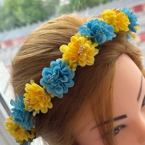 Flower crown, flower girl crown, Ukrainian stylish wreath on a hoop, Vinok, Girl Vinok, Ukrainian flower crown, Ukrainian Headband.