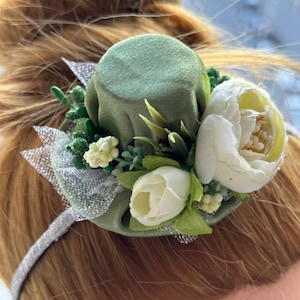 Minihoedjes, kleine hoge hoedjes, aangepaste hoed, mini-hoge hoed, theekransje aan een ring, mini-hoge hoedjes, kleine hoge hoed, hoedje, roze hoge hoed.
