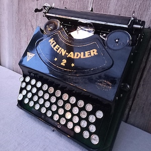 Vintage Typewriter Klein-Adler 2 1920s decoration