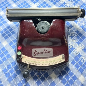 Rare vintage index typewriter Children's typewriter BAMBINO