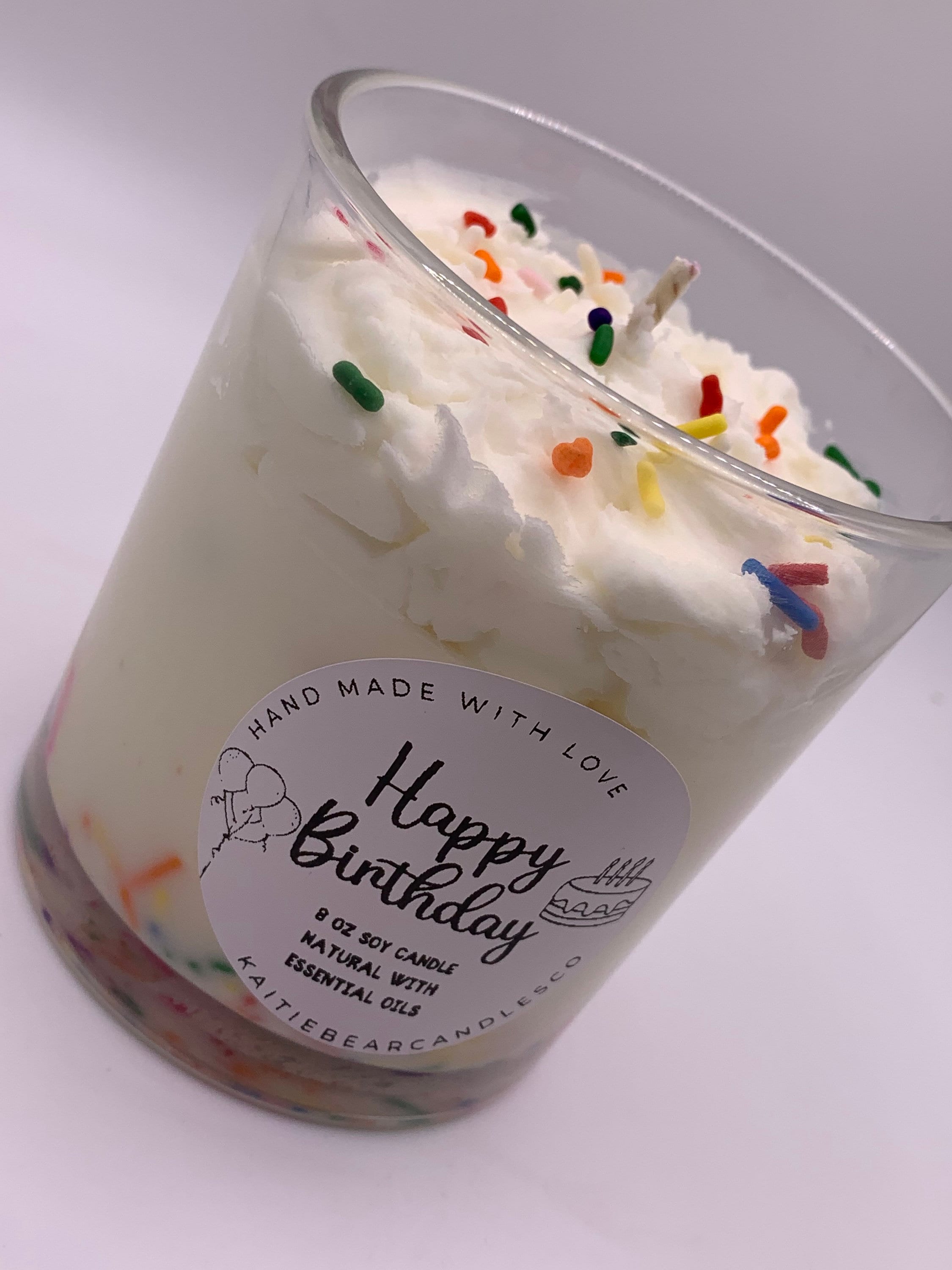 Happy Birthday Candle, Custom Birthday Candle Gift, Candle With ...
