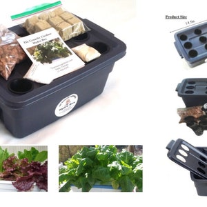 Complete  Hydroponic system 9 site - 3 Gal Complete with Nutrients - Net Pots & Starter Plugs Free Shipping
