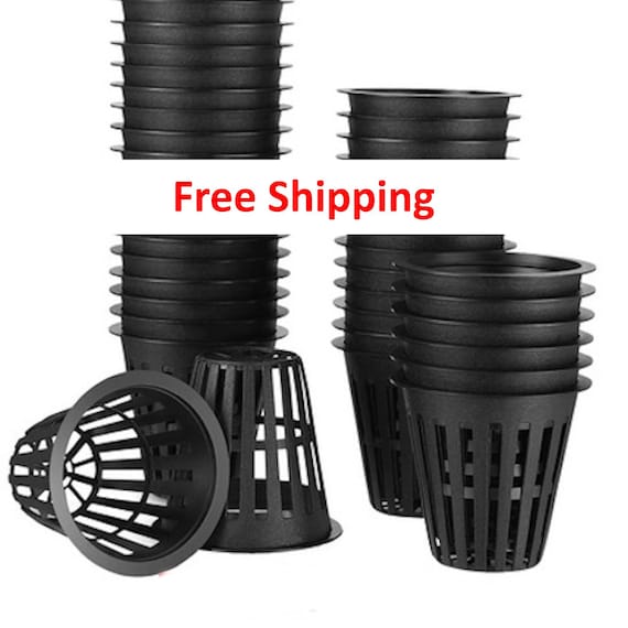 2 in net pots for hydroponics , Aeroponics, orichid growing, indoor or or outdoors. Comes in sets of 5 ea to 100 whatever fits your needs.
