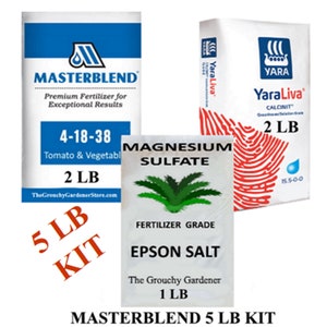 Masterblend 4-18-38 (5 lb)  Large Hydroponic Fertilizer Kit. FREE SHIPPING