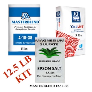 Masterblend 4-18--38 (12.5 lb)  Large Hydroponic Fertilizer Kit. FREE SHIPPING