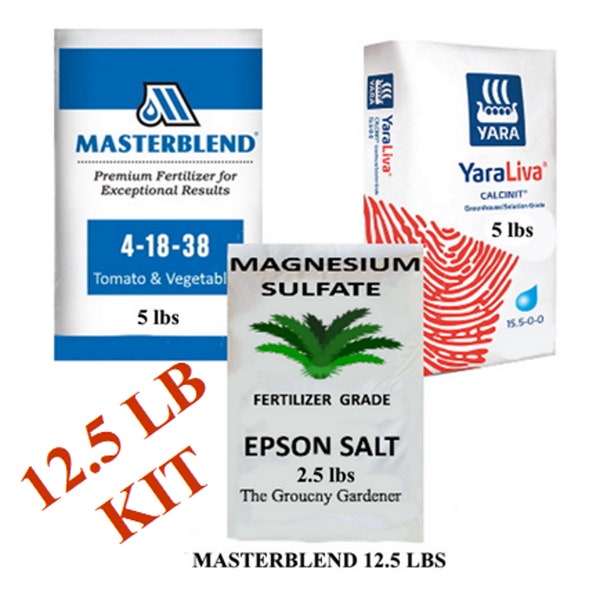 Masterblend 4-18--38 (12.5 lb)  Large Hydroponic Fertilizer Kit. FREE SHIPPING