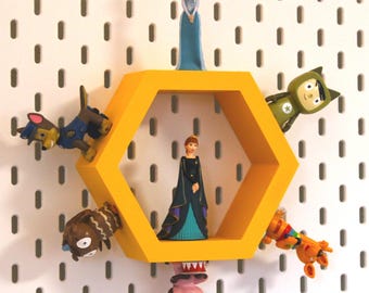 KiziHex Tonie Skadis- / wall shelf - magnetic for Tonies in different colors for the children's room or playroom