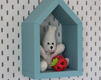 Tonie wall shelf "KiziHäuserl" L - a customizable, magnetic house shelf in 17 different colors for the children's room