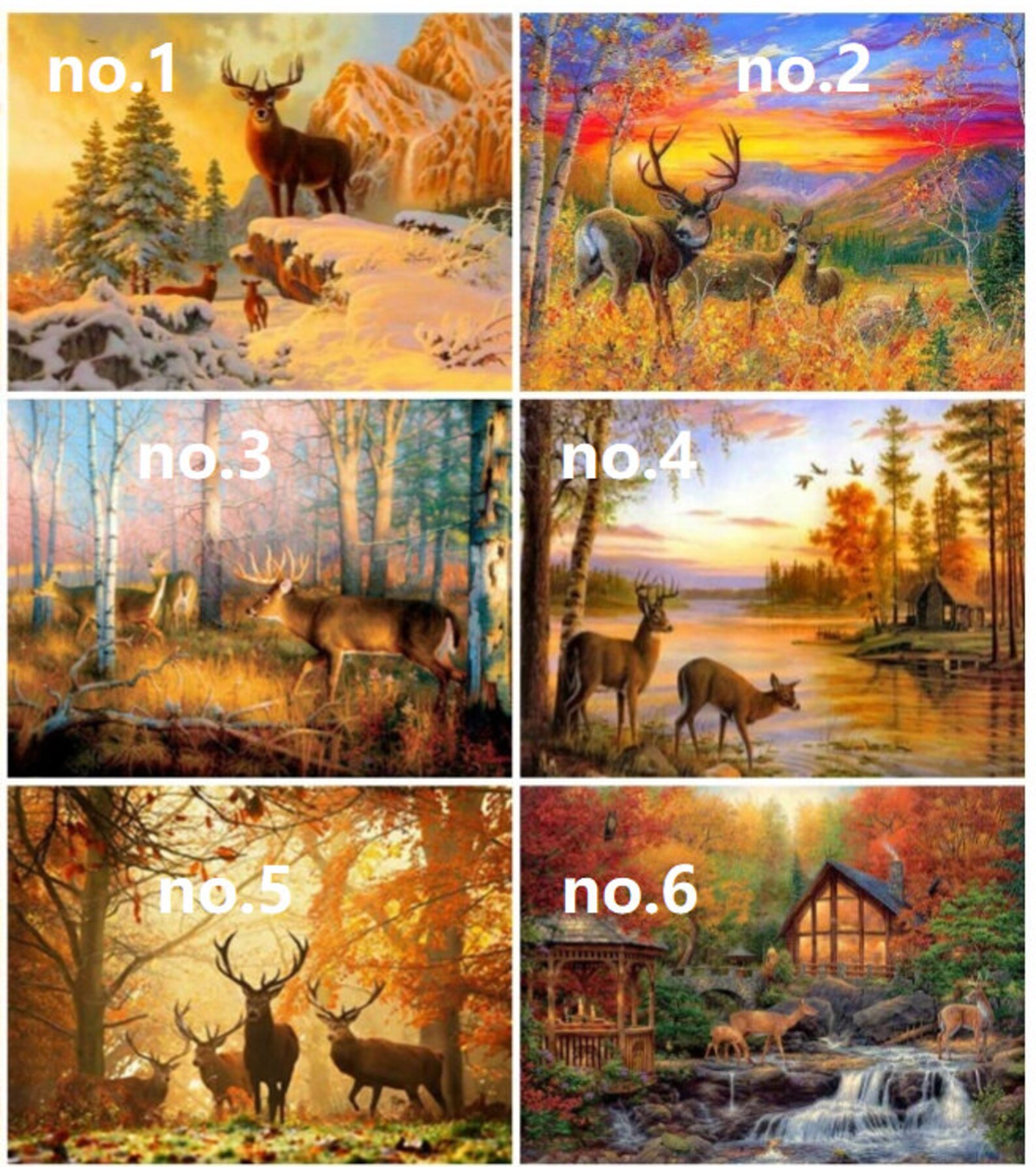 Forest Animal Diamond Painting Moose Deer Diamond Dotz Picture | Etsy