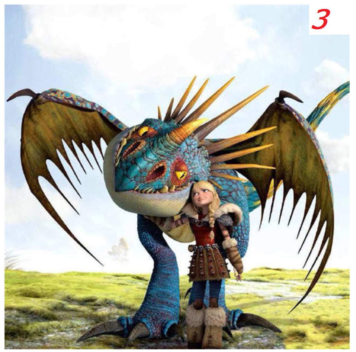 Cartoon Diamond Art How to Train Your Dragon Painting Anime Etsy