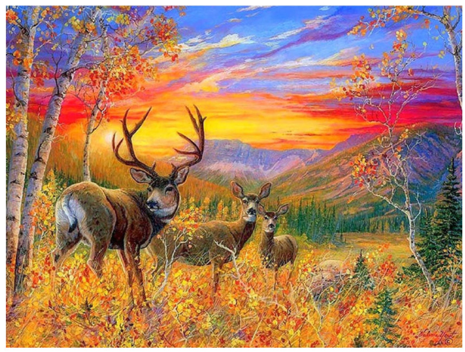 Forest Animal Diamond Painting Moose Deer Diamond Dotz Picture | Etsy
