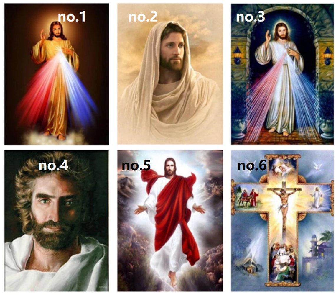 5d Religion Diamond Painting Jesus Full Diamond Dotz Image Etsy France