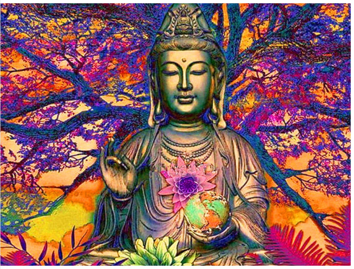 Free Ship Religion Diamond Painting Buddha Lotus Diamond Art Etsy