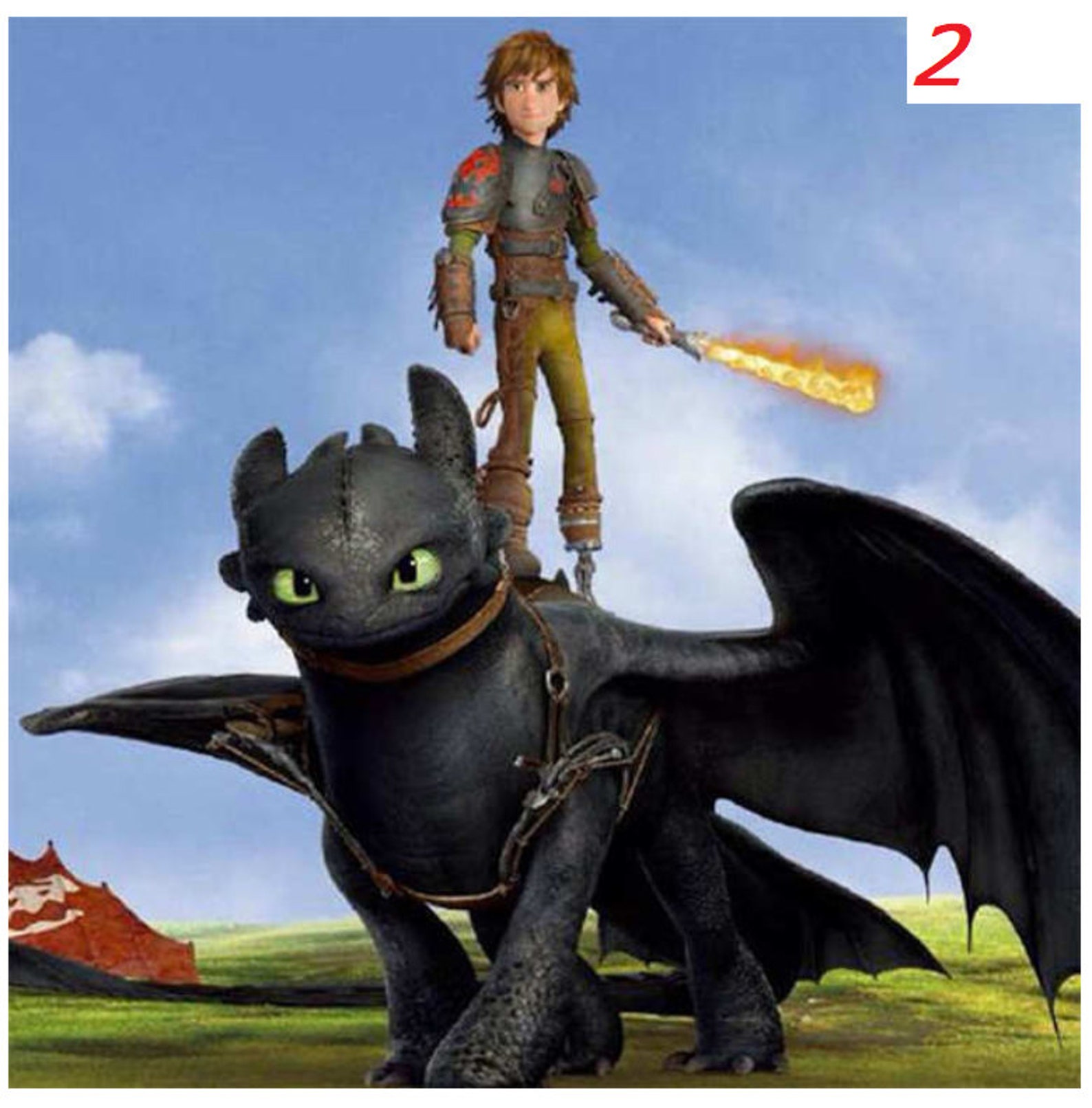 Cartoon Diamond Art How to Train Your Dragon Painting Anime Etsy