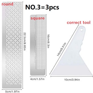 Tools Diamond Painting Ruler Square/round Stainless Diamond - Etsy