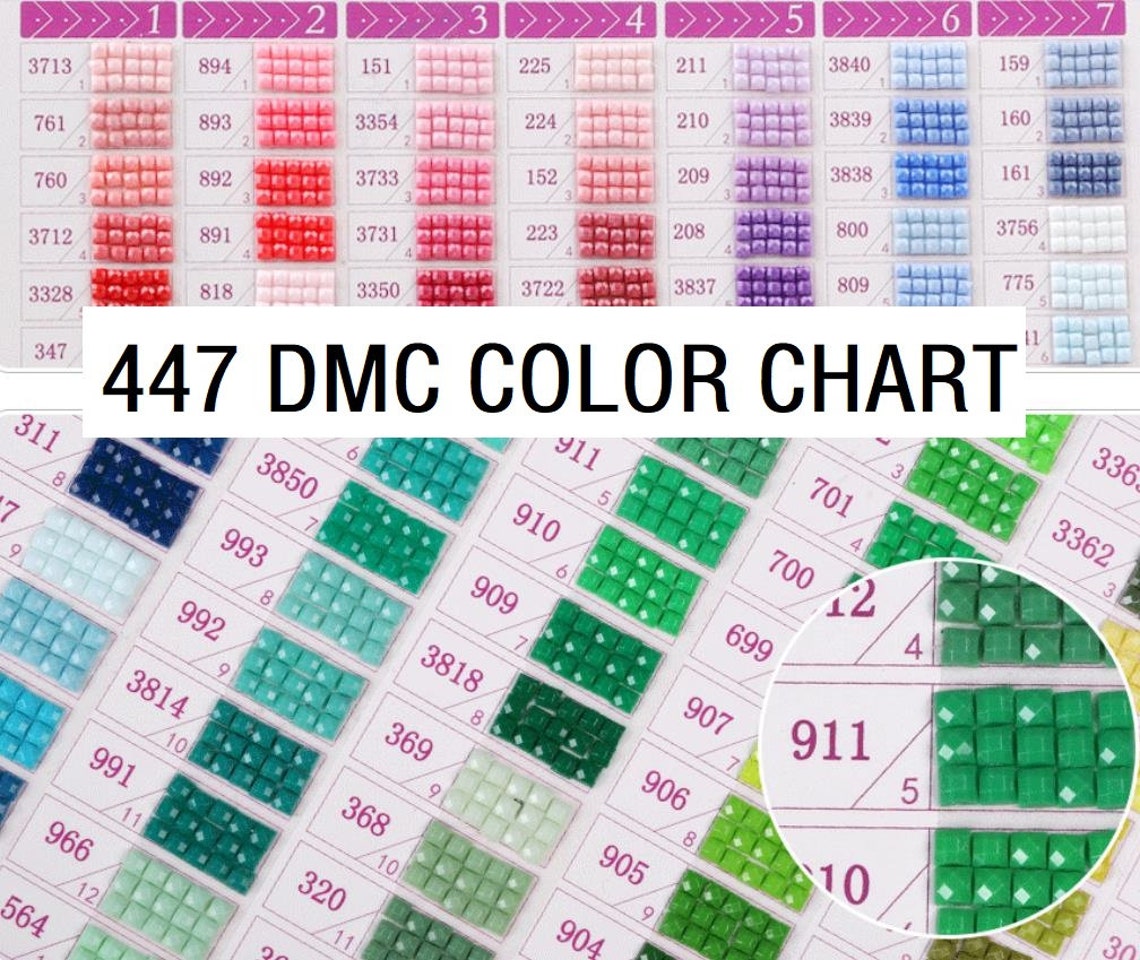 Diamond Painting Bead Color Chart