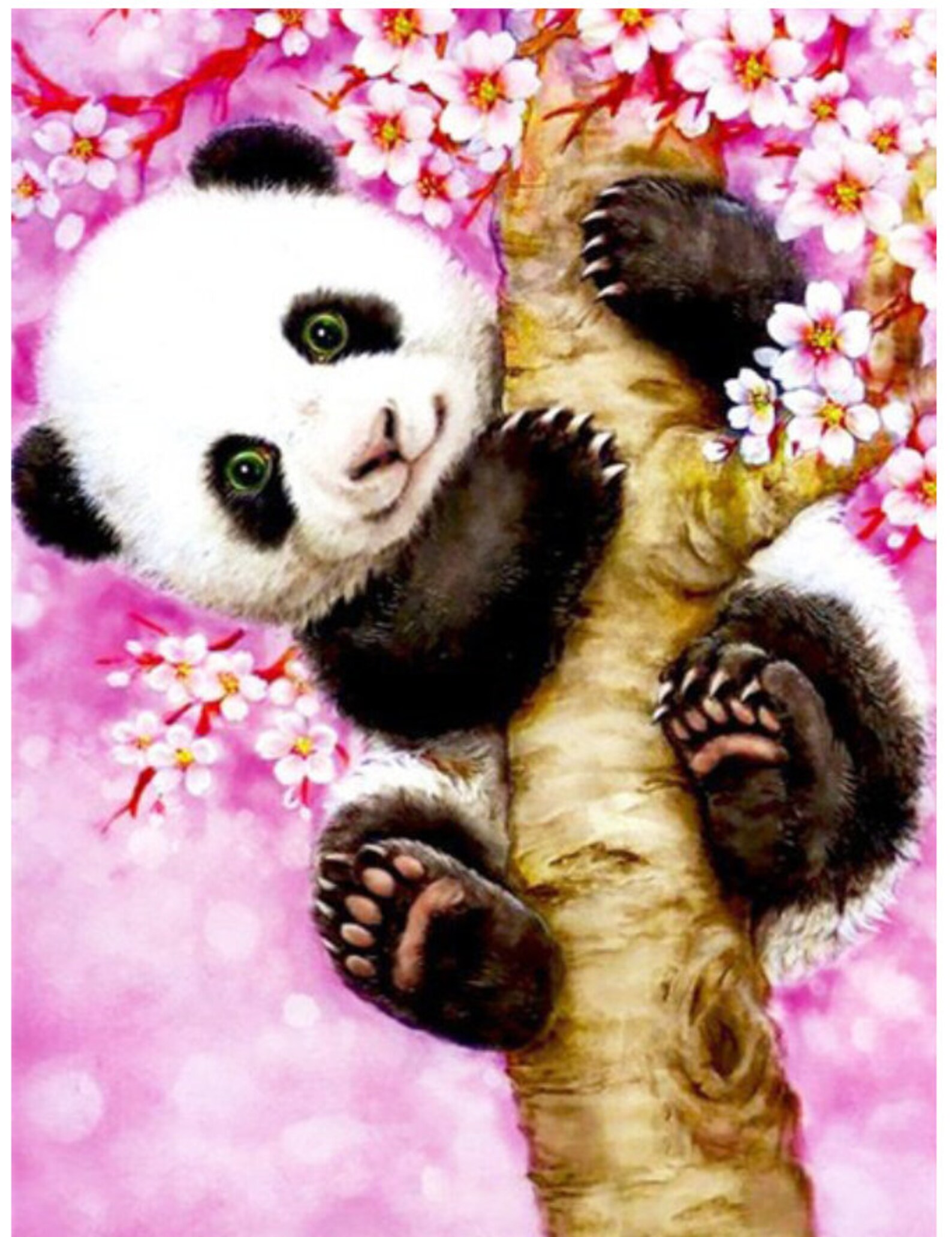 5d Cute Animals Diamond Painting Panda Diamond Dots Diamond Etsy