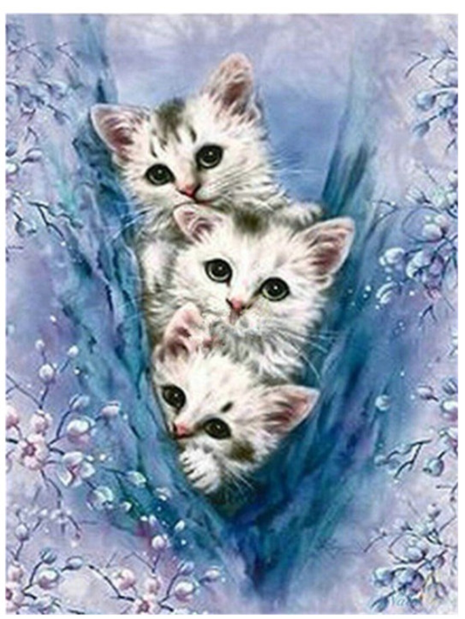 Animals Diamond Painting Full Cute Cat Diamond Dotz Picture | Etsy