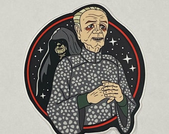 Star Wars Emperor Palpatine Sticker by #RebelArtEmpire