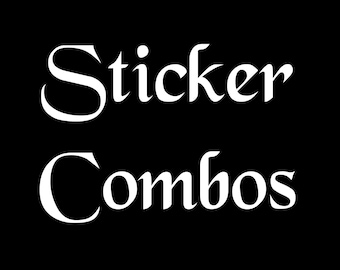 Phoenix Squadron and Retro Chopper Inspired Sticker Sold individually or Combo