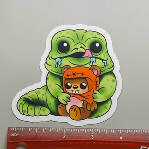 Let's Be Friends Jabba & Ewok Sticker image 3