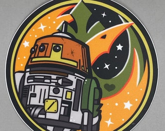 Chopper Is A Rebel Vinyl Sticker
