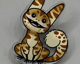 Loth Cat Acrylic Charm Pin