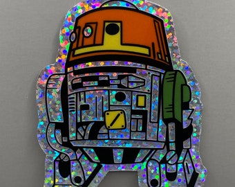 Chopper Glitter Sticker