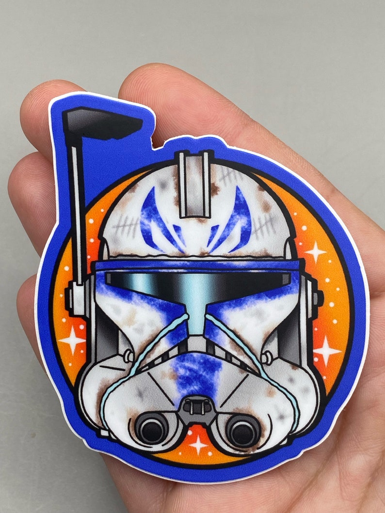 Captain Rex and Clone Helmet 3 Inch Sticker - Etsy