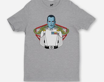 Grand Admiral Thrawn Mens- Light Gray Tshirts by Rebel Art Empire