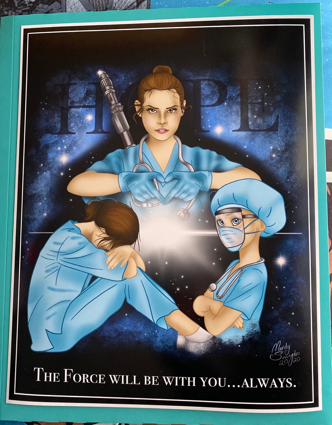 Rey of Hope Front Line Medical Appreciation Poster by Mandy - Etsy
