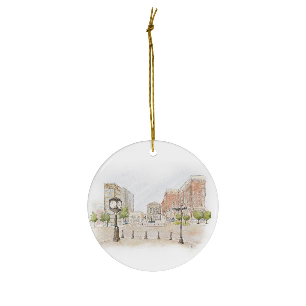 Downtown Greenville SC Ornament Greenville SC Gift Etsy