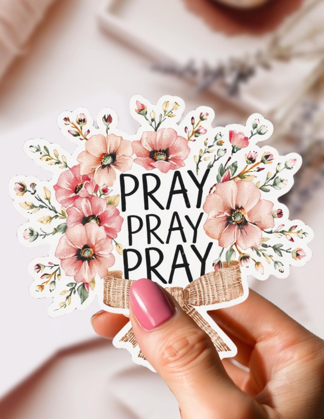 PRAY PRAY PRAY Vinyl Sticker | Journal Cover Sticker | Journal Stickers ...