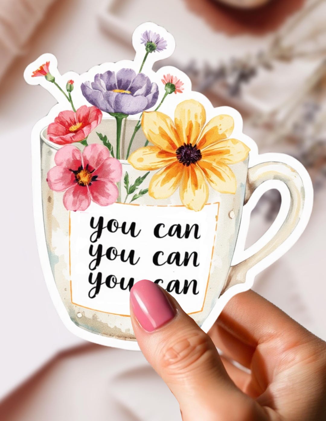 You Sign Sticker You Can Sticker Waterproof Vinyl Sticker | Journal Cover Sticker ...