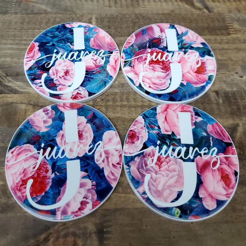 Personalized Ceramic Coasters Sublimated Coasters Coasters Etsy